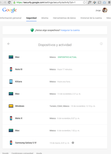 Imagen de Ahora Google te indica desde que dispositivos has accedido a tu cuenta