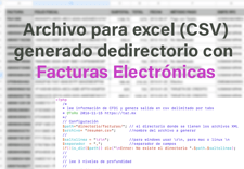 Imagen de Generar archivo de excel desde directorio de Facturas Electrónicas CFDi