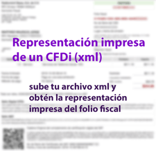 Imagen de Generar versión impresa de factura XML en línea