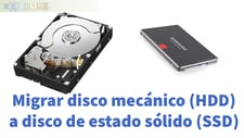 Imagen de Migrar Windows 8 de disco mecánico HDD a disco de estado sólido SSD