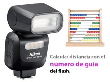 Imagen de Calcular la distancia para usar el flash con su número de guía