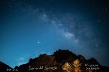 Imagen de Vía Láctea desde la Sierra del Sarnoso, Dinamita, Durango