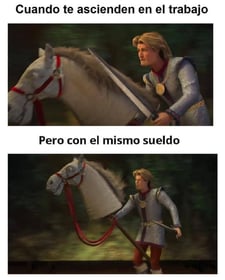 Imagen de cuando te ascienden en el trabajo...