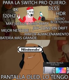 Imagen de meme Nintendo OLED, lo tengo!